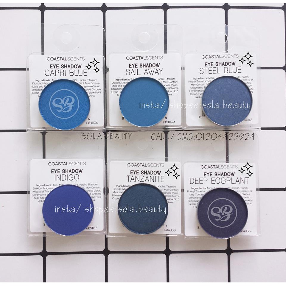 Các màu mắt lẻ (Phần 11) - Coastal Scents | BigBuy360 - bigbuy360.vn