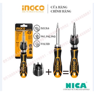 Bộ tua vít đa năng 8 chi tiết INGCO AKISD0808 đóng mở 2 chiều tự động có nam châm sửa điện thoại máy tính