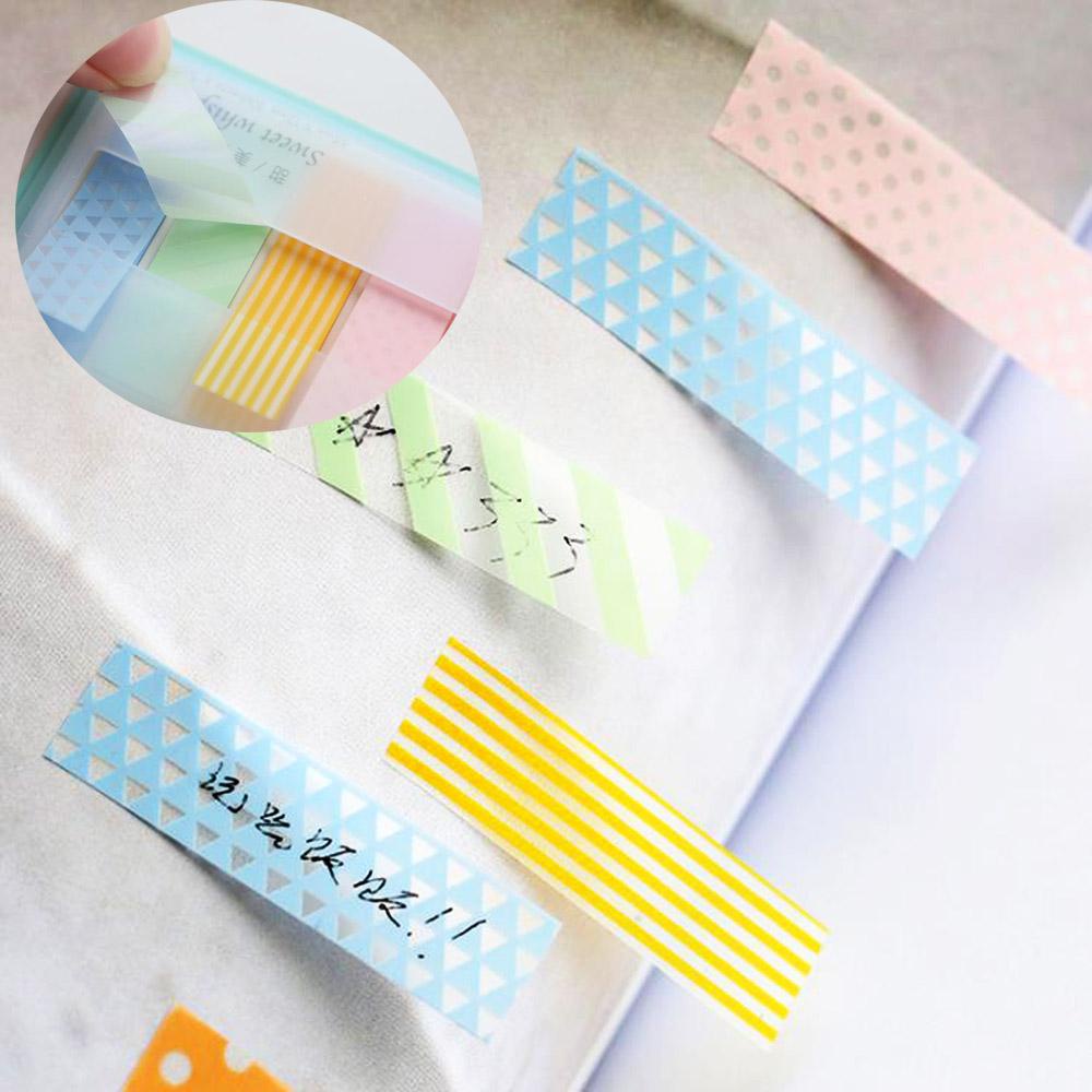 PISTA Set 2 Giấy Dán Ghi Chú Họa Tiết Dễ Thương Màu Sắc Ngẫu Nhiên DIY