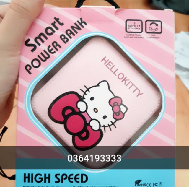 Sạc dự phòng hello kitty