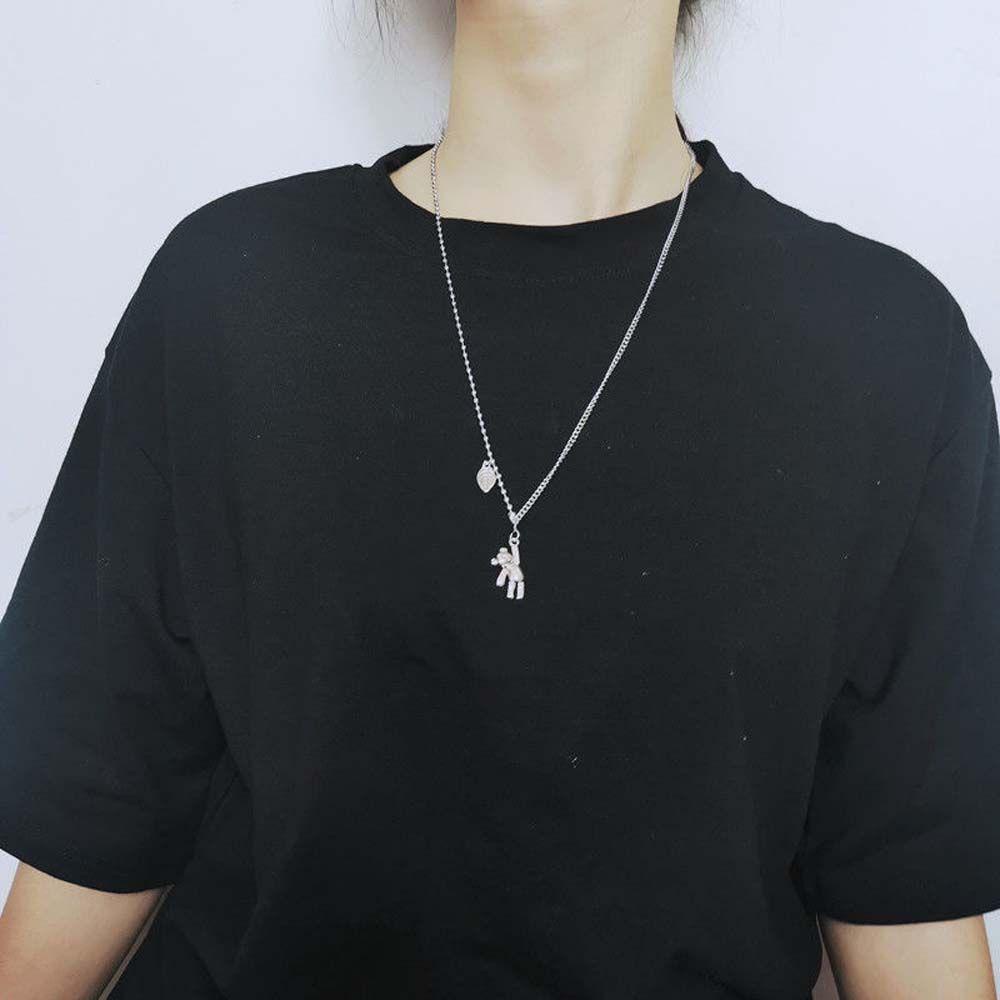 VANES1 Vòng cổ Hợp Kim Mặt Hình Thỏ / Gấu Phong Cách Hip Hop Đơn Giản Cho Nam Nữ