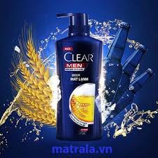 Dầu gội sạch gàu dành cho nam Clear Men  Mát Lạnh 650g