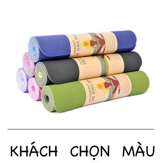 Thảm tập Yoga Gym chống trơn trượt 6mm-8mm miếng tập Yoga Gym thể dục tại nhà
