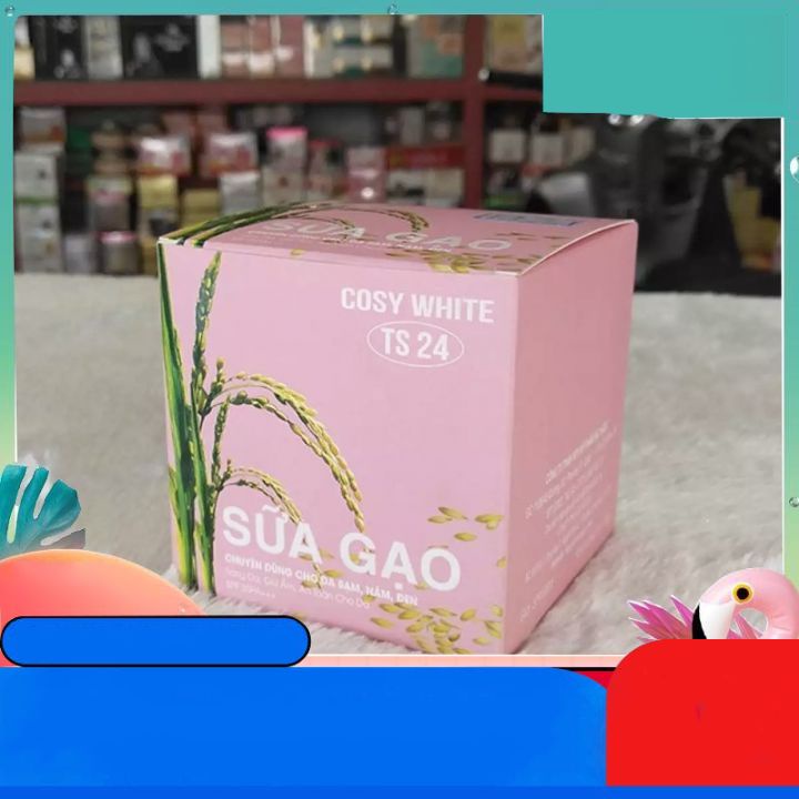 Kem sữa gạo COSY WHITE 18g trắng da chống nắng làm mờ thâm nám -đốm nâu tàn nhang đồi mồi dưỡng ẩm da