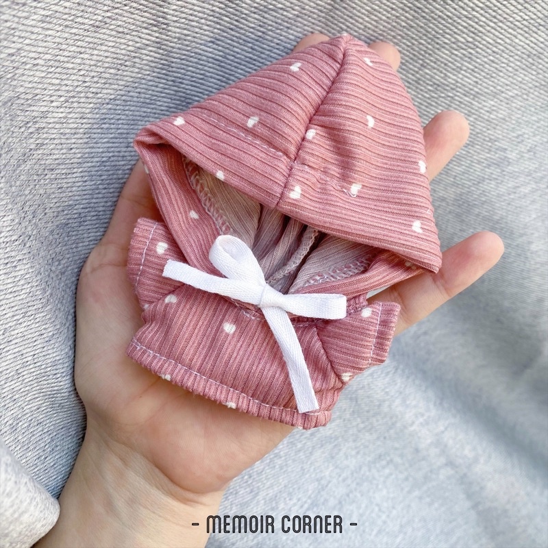Outfit Doll 10cm - Áo Hoodie oversize / tủ đồ Memoir