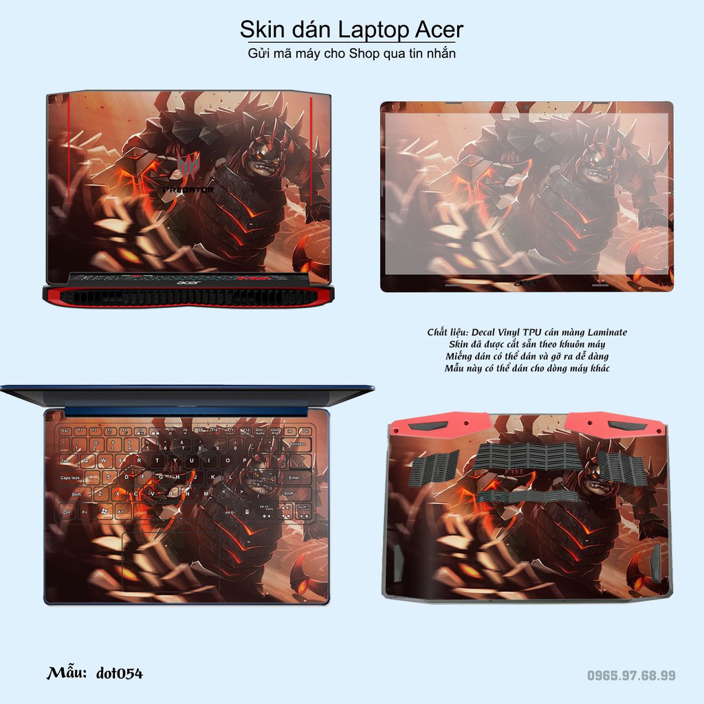 Skin dán Laptop Acer in hình Dota 2 _nhiều mẫu 9 (inbox mã máy cho Shop)