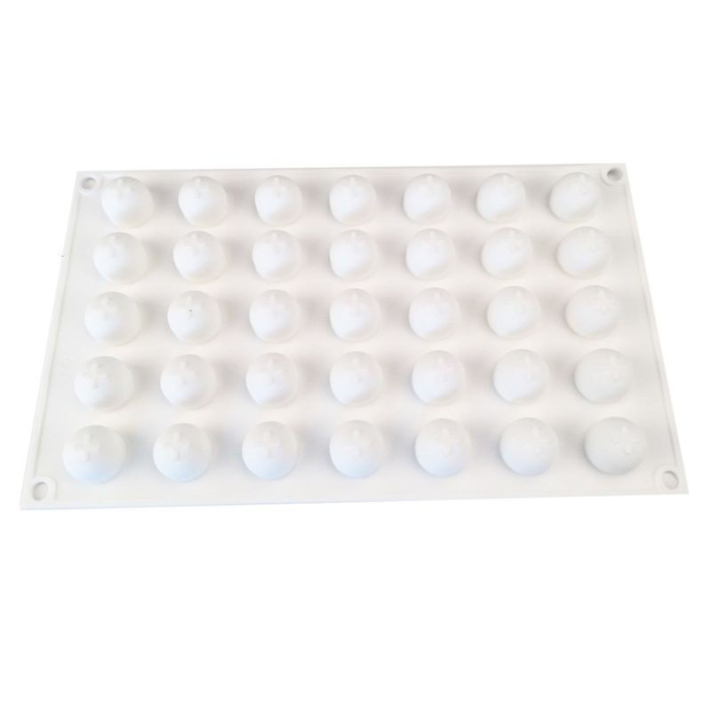 Khuôn silicone làm bánh hình cầu 3D 35 khoang
