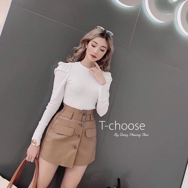 áo kiểu tay phồng cổ điển sang chảnh