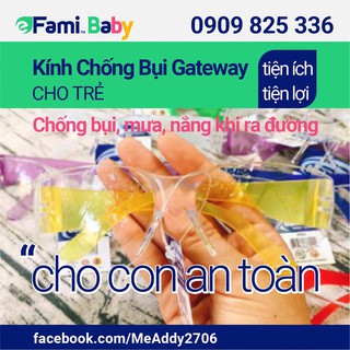 Kính chống bụi gateway cho em bé an toàn bảo vệ mắt con yêu