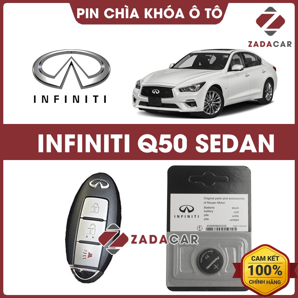 Pin chìa khóa ô tô Infiniti Q50 Sedan chính hãng Infiniti sản xuất tại Indonesia 3V