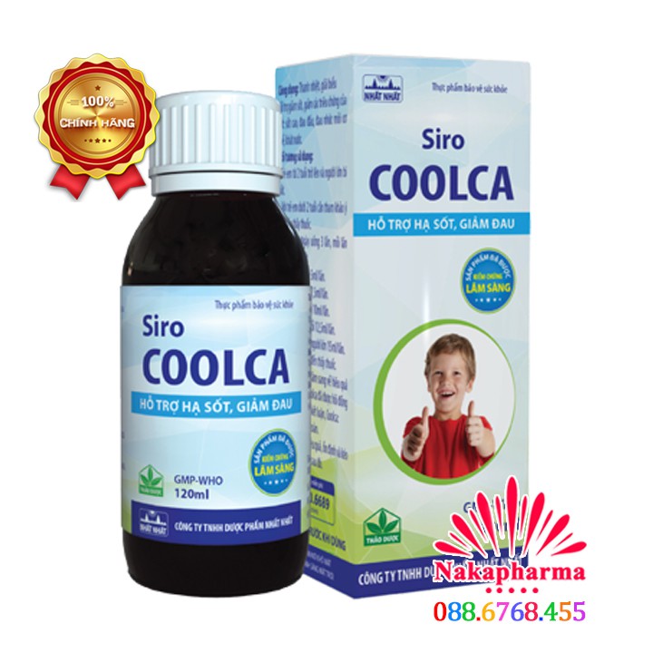 Siro Coolca Nhất Nhất - Hỗ trợ hạ sốt, thanh nhiệt, giảm đau đầu nhức mỏi