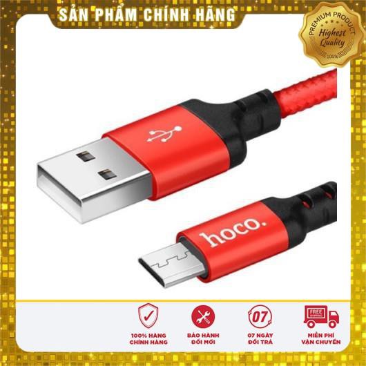 CÁP SAMSUNG MICRO HOCO X14 - CHÍNH HÃNG BỌC DÙ SIÊU BỀN LOẠI 1M VÀ 2M