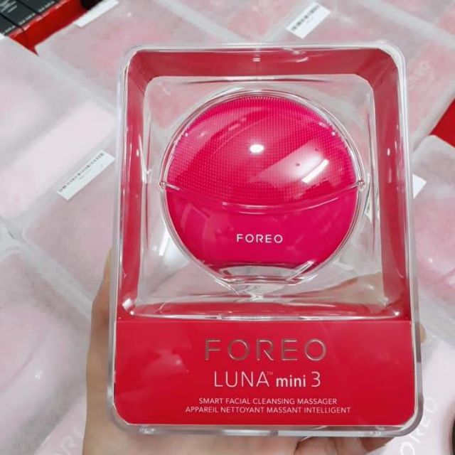 Máy rửa mặt Đổ Luna Mini 3 hồng đậm,vàng