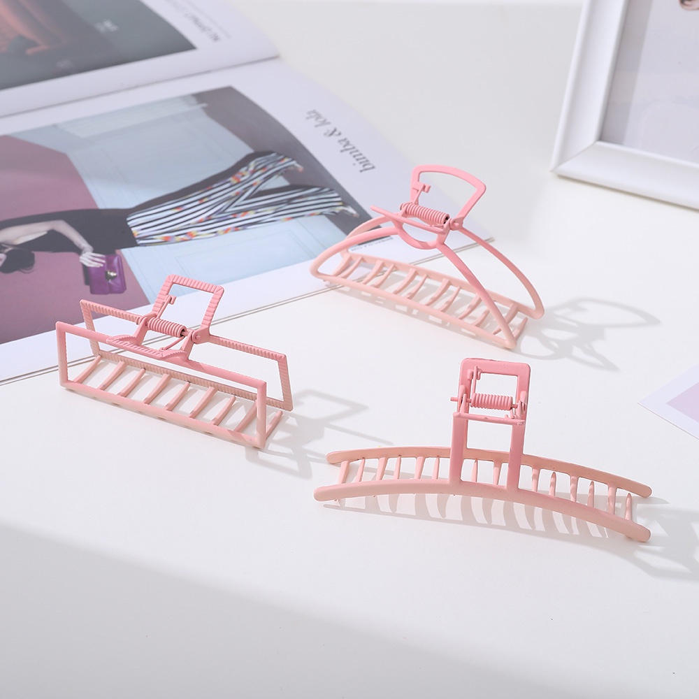 Kẹp Tóc Hình Hoa Tulip Màu Hồng Gradient Bằng Kim Loại Thời Trang Cho Nữ