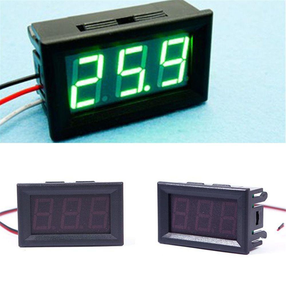 DARNELL Vôn Kế Mini 3 Chữ Số DC 0-30V Chất Lượng Cao Cho Xe Mô Tô