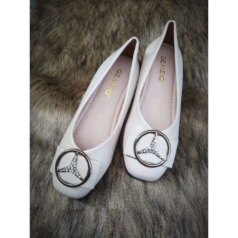 Giày bệt nữ da mềm,đế cao su dẻo 2 màu | BigBuy360 - bigbuy360.vn