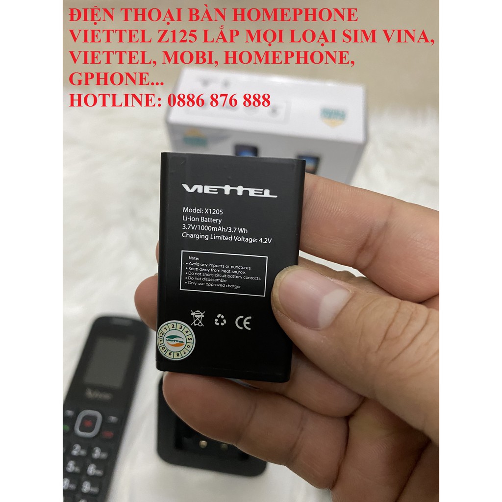 HomePhone X1205 ❤️ Điện Thoại Bàn Cầm Tay HomePhone Viettel Lắp Mọi Loại Sim | BigBuy360 - bigbuy360.vn