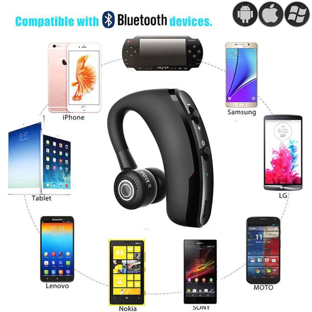 Tai Nghe Bluetooth V9 CSR Bisnis Mobil Tai Nghe Bluetooth Di động Không Dây Thích Hợp Cho điện Thoại Di động Samsung IPhone 6S PLUS Android