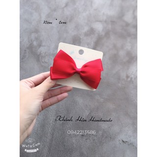 Kẹp tóc nơ đỏ size 10cm * 6cm cho bé gái ( ảnh thật )