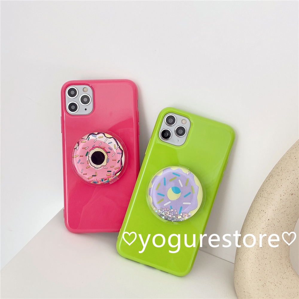 Fashion Donut Stand Candy Colors Soft Phone Case Cover for iPhone 12 Mini 12 Pro Max 11 Pro Max X XS XR XSMax 8 7 Plus SE 2020