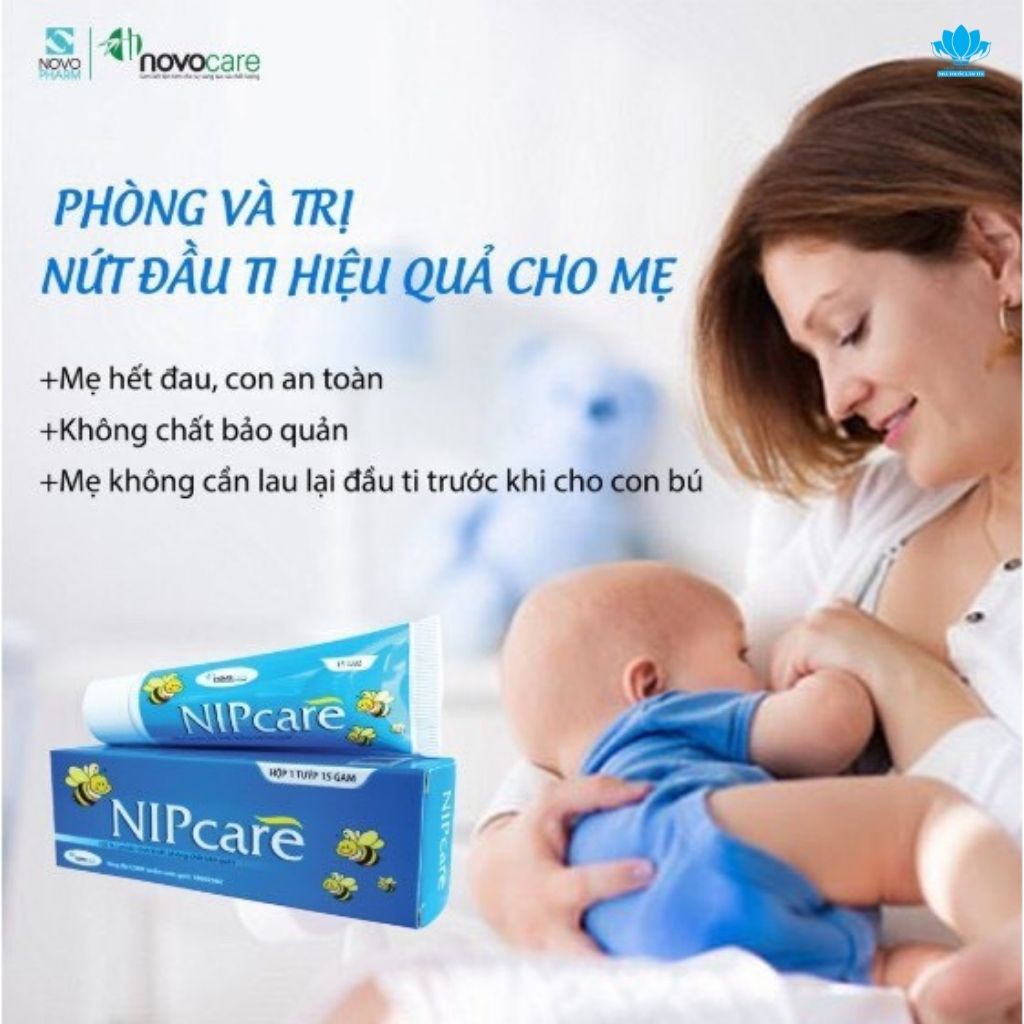 NIPCARE  Kem Bôi Nứt Đầu Ti, Hỗ Trợ Hăm An Toàn Tuyệt Đối Cho Trẻ Sơ Sinh - Chính Hãng ( Tub 15g )