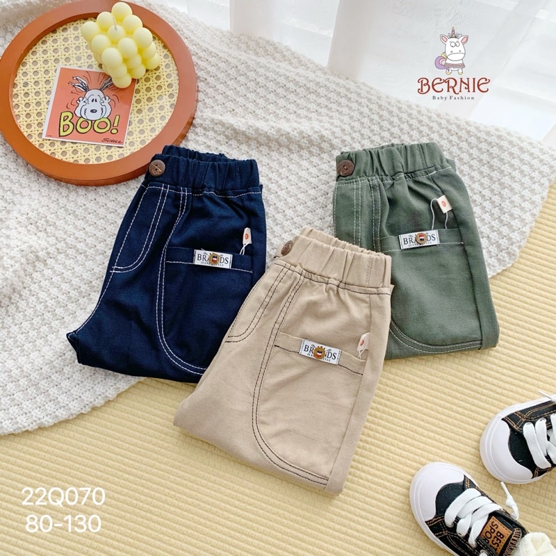 Quần baggy linen mềm mại bé trai-MS85