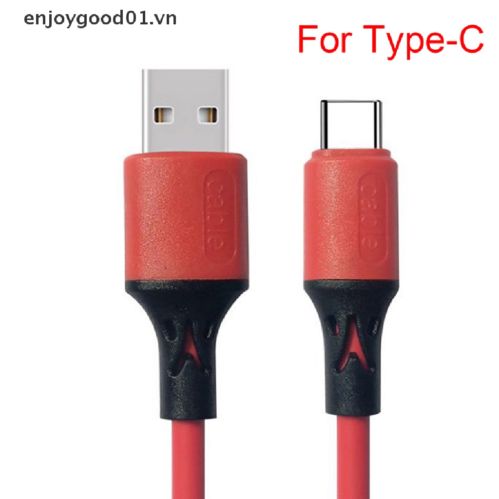 Dây cáp sạc nhanh dữ liệu silicon dẻo USB 5A 1.2m/ 1.8m bền bỉ