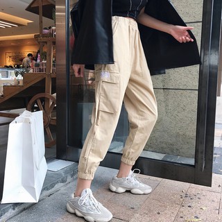 [HÀNG QUẢNG CHÂU] Quần túi hộp lưng thun unisex