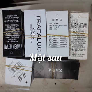 combo 100 mác quần áo,tag giấy,phụ kiện