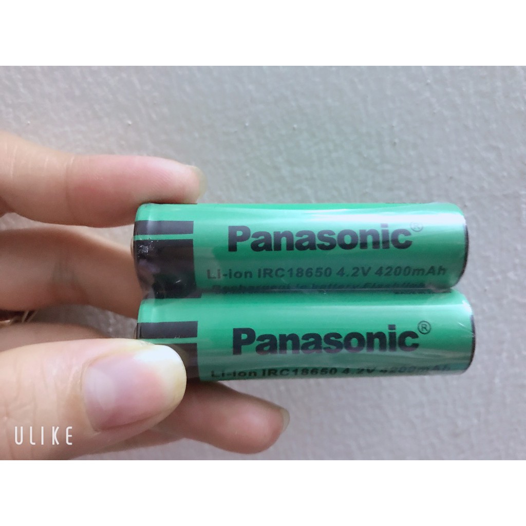 Pin Li-Ion Panasonic IRC 18650 4.2V 4200mAh - Đầu Lồi