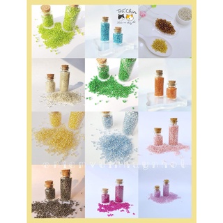 [Ảnh thật] Hạt cườm lõi bạc 2mm làm đồ thủ công