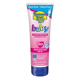 Kem chống nắng kháng nước trẻ em Banana Boat Baby Sunscreen Lotion SPF 50 236ml (Mỹ)