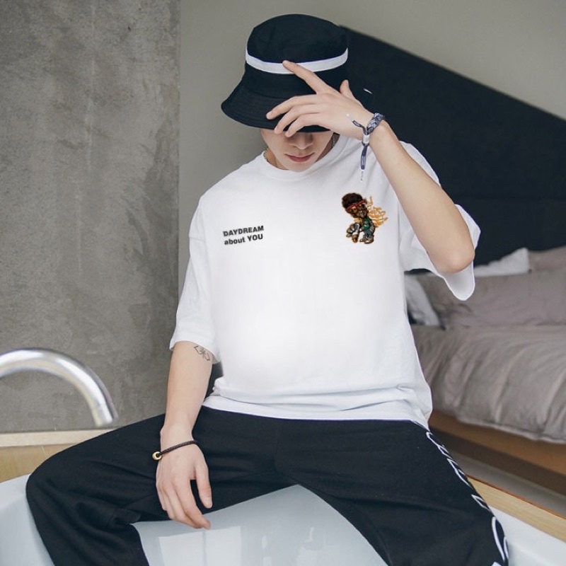 Áo thun nam nữ unisex form rộng DDream tay lỡ Màu Sắc Siêu Đẹp tee phông dáng oversize màu trắng basic