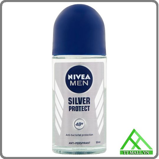 Lăn Khử Mùi Nam Nivea Phân Tử Bạc 50ml