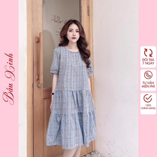 Đầm bầu công sở bigsize tay phồng ⚡Thời trang bigsize - thời trang bầu⚡ đầm bầu váy bầu đẹp - Tổng kho đồ bầu