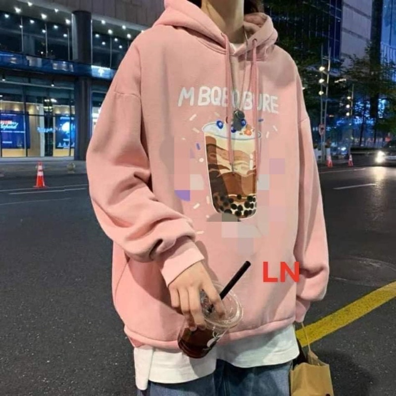 Áo hoodie trà sữa MBQ TH6