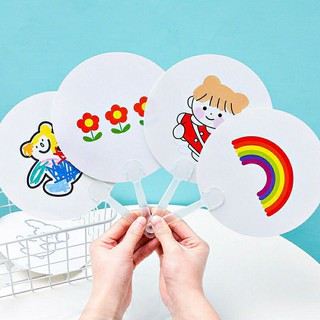Quạt giấy hình cute