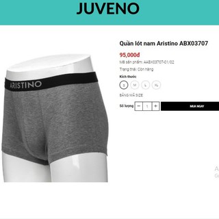 Quần lót boxer nam aristino ⚡FreeShip⚡ abx03707