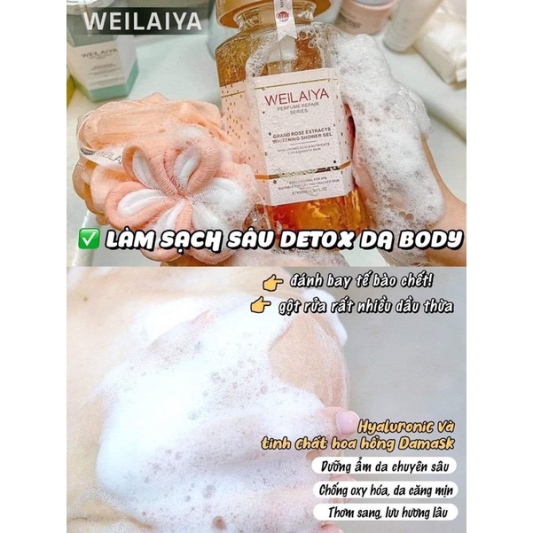 MINI sữa tắm hoa hồng tuỷ mật Weilaya 🌹🌹🌹