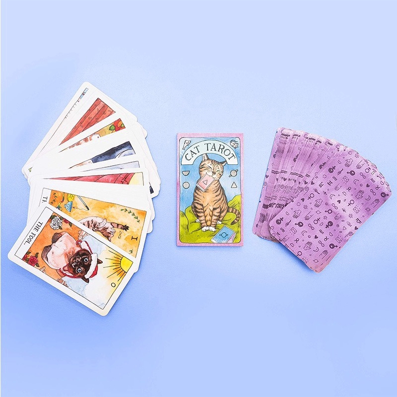 Bộ bài Tarot hình mèo tiếng Anh vui nhộn