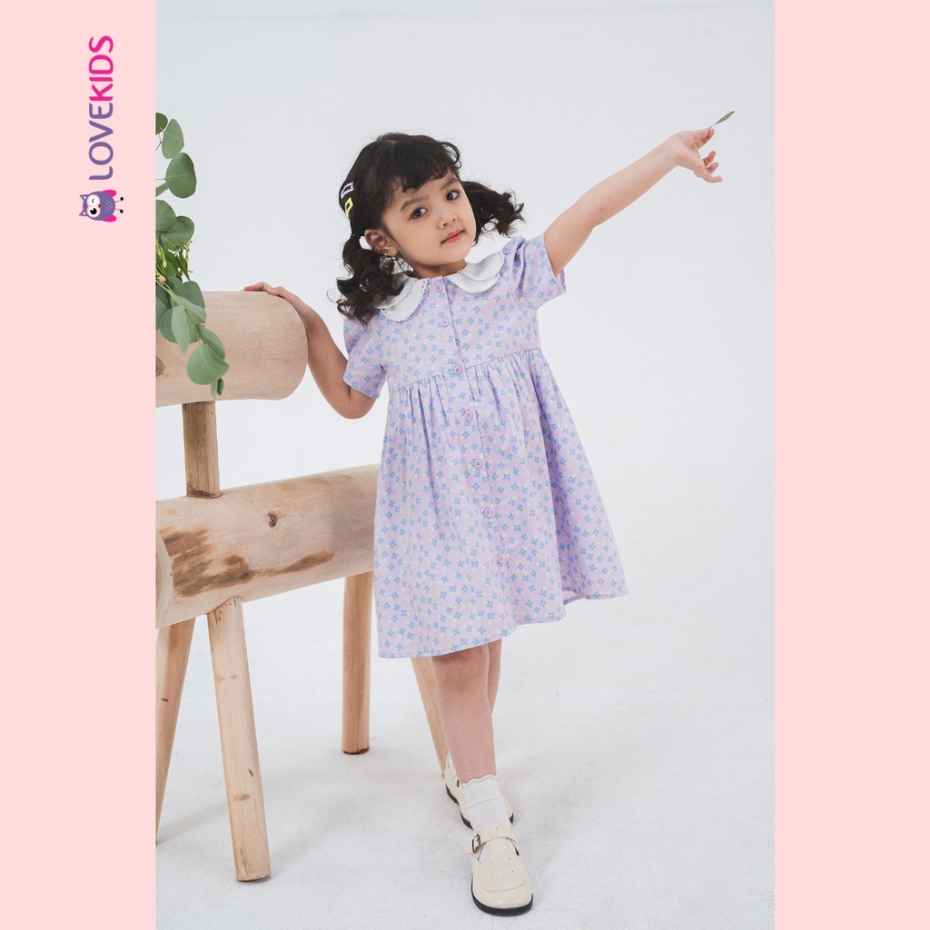 Váy liền BG chất liệu cotton cao cấp họa tiết Spring Flower - Lovekids