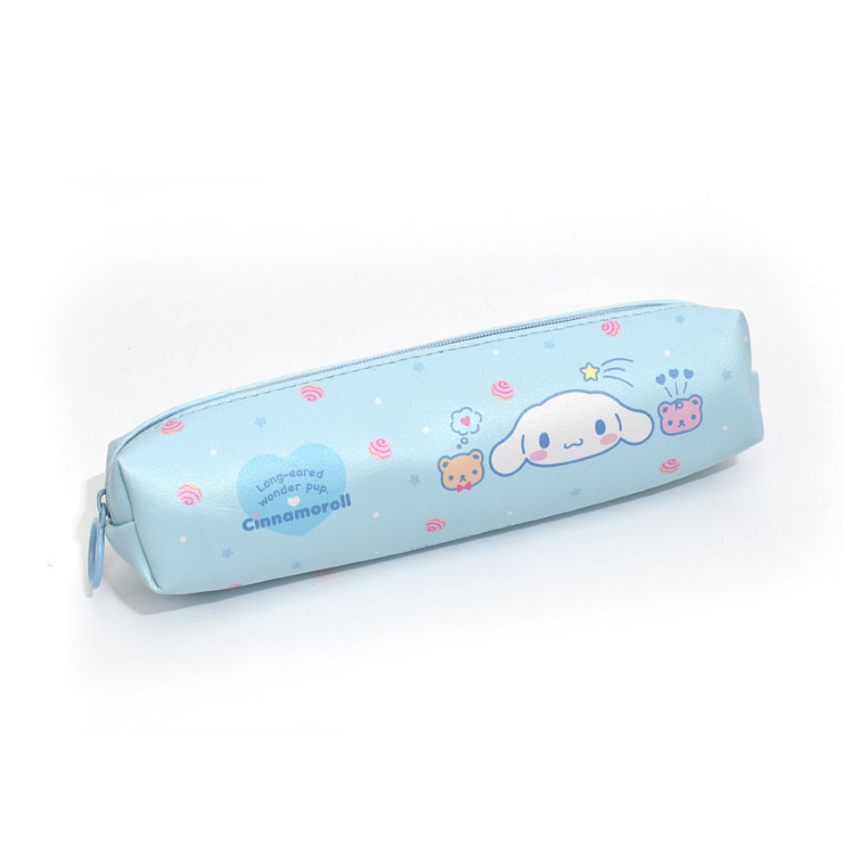 SANRIO Túi Đựng Bút Chì 5 Ngăn Dáng Vuông In Hình Kuromi / MyMelody / Cinnamoroll / PompomPurin / HelloKitty