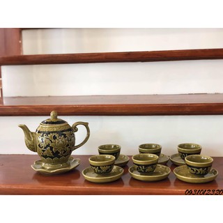 ấm chén gốm chu đậu