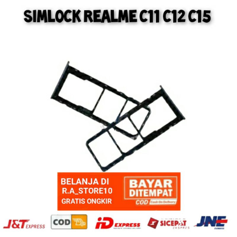 Simlock Simtray Realme C11 | C12 | Khay đựng Sim C15 có khóa tiện lợi