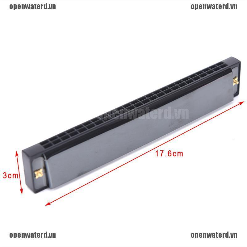 Kèn Harmonica Tremolo 24 Lỗ Màu Xanh Dương