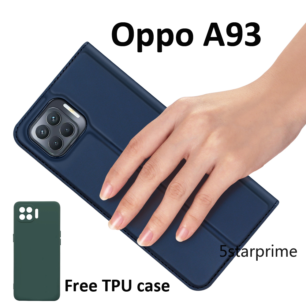 Bao da điện thoại nắp lật từ tính có ngăn đựng thẻ Dux Ducis cho Oppo A94 A73 A93 Reno 5/Reno 5 5G