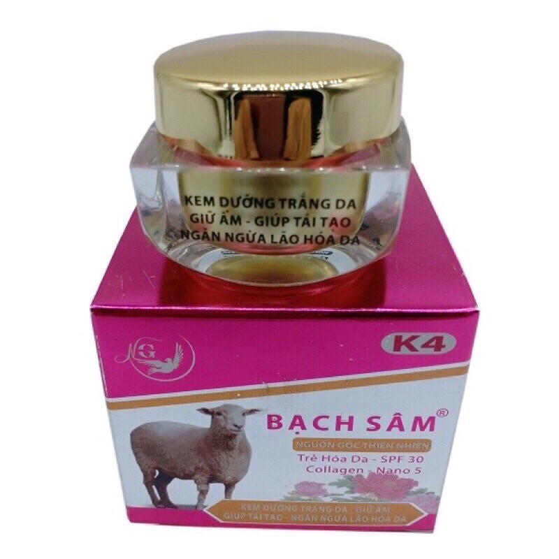 kem Bạch Sâm trắng da giữ ẩm k4