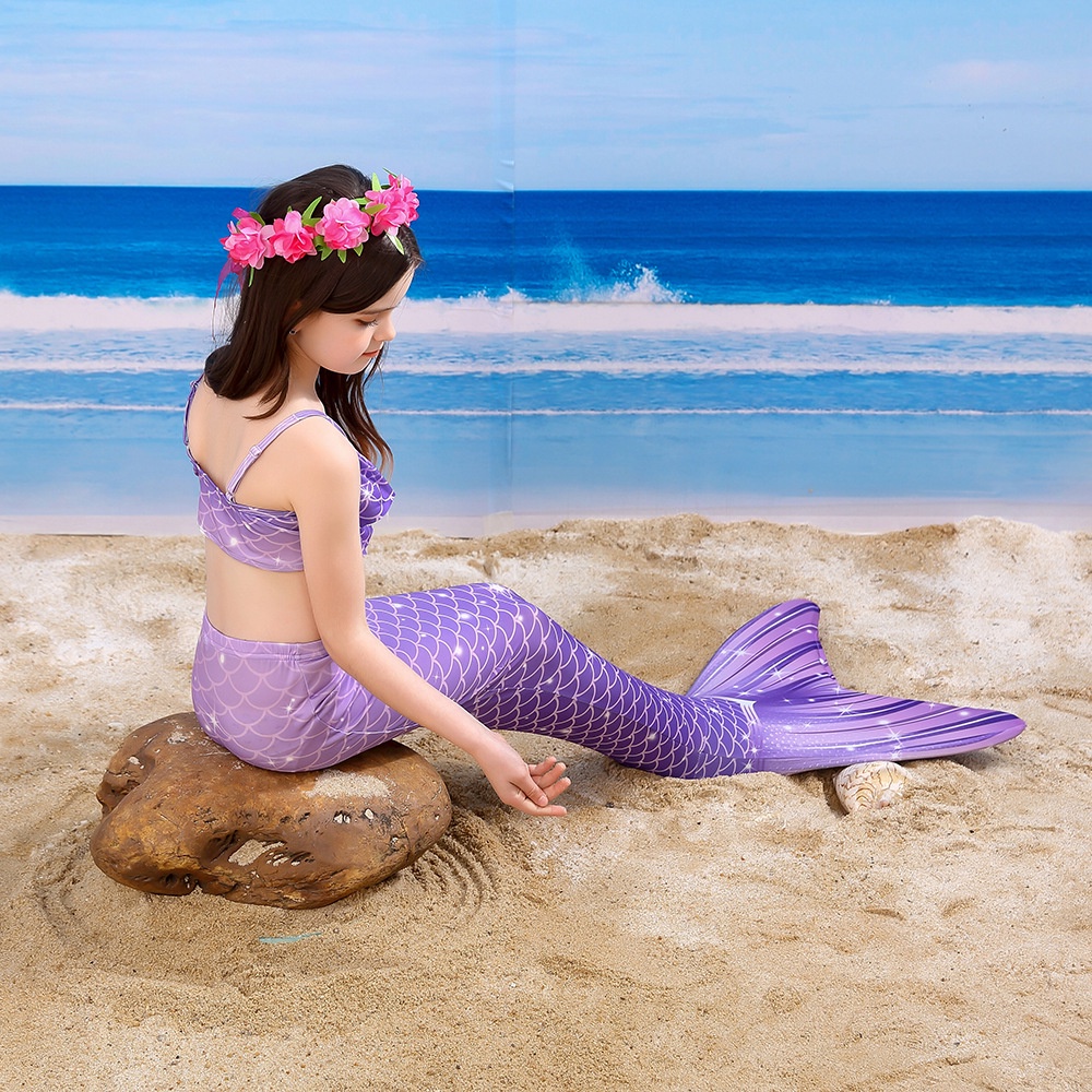 Bikini Ba Mảnh Hình Nàng Tiên Cá Cho Bé Gái