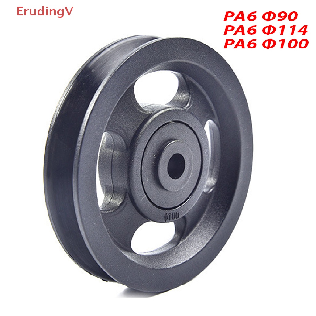 1 Bánh Xe Ròng Rọc Màu Đen 90mm 90 100 114 Chống Mòn Dùng Để Tập gym
