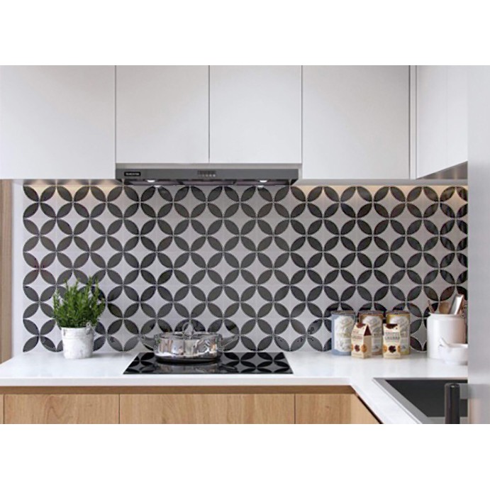 Đề can gạch bông dán bếp tường dán nhà tắm decor chịu nhiệt dễ lau chùi đề can loại 1 - The leaf 0010